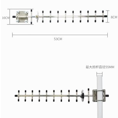 1435-1515MHz 12.6dBi 11 유닛 스테인리스 스틸 5g 야기 안테나